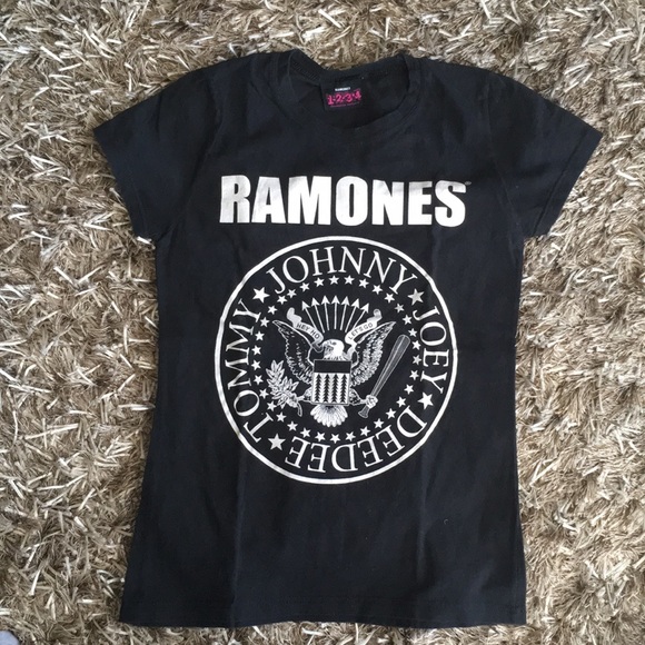 Tops - Black Ramones t shirt, women's medium, like new.